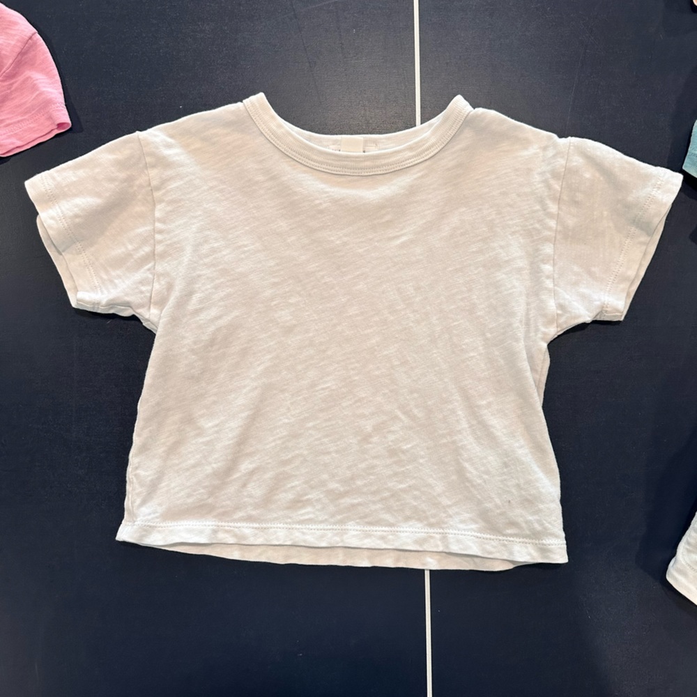 XXS White Crewcuts Cropped T-shirt